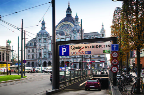 Ingang parking Astridplein
