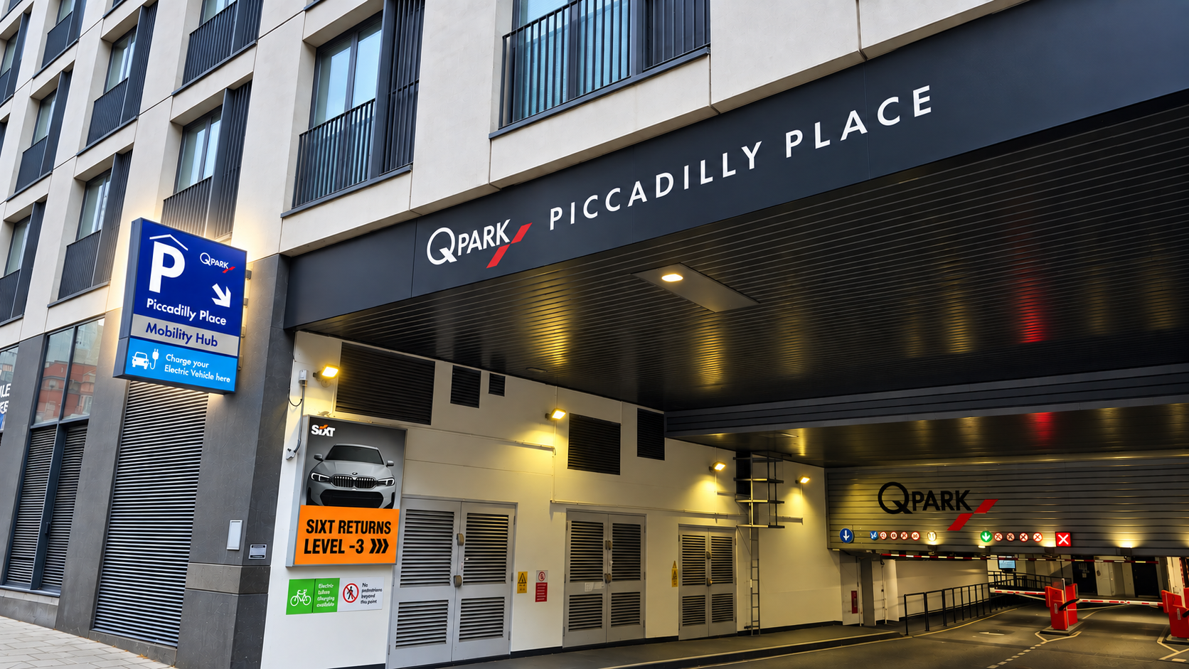 Piccadilly Place Mobility Hub Sign