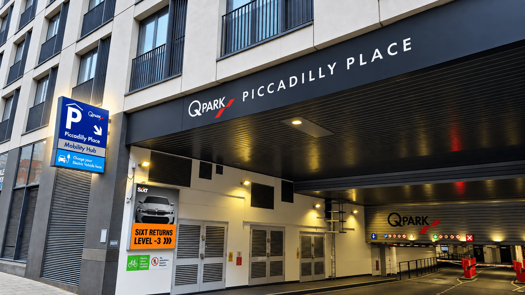 Piccadilly Place Mobility Hub Sign