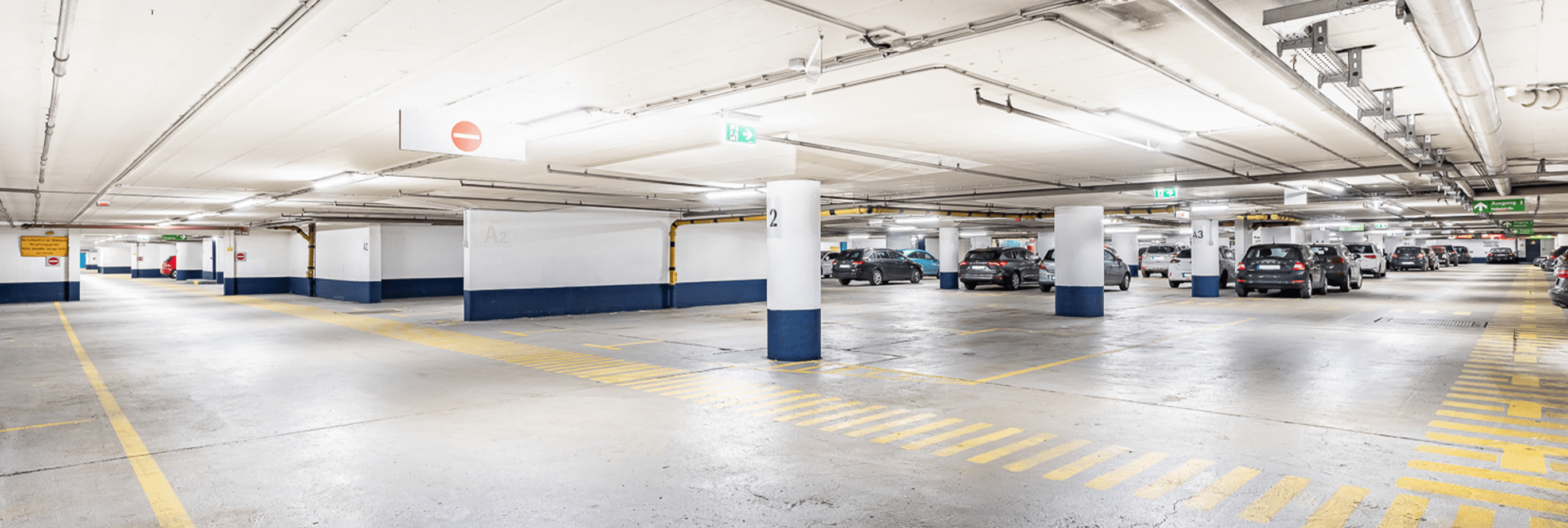 Luminaden Parkhaus Leverkusen QPark