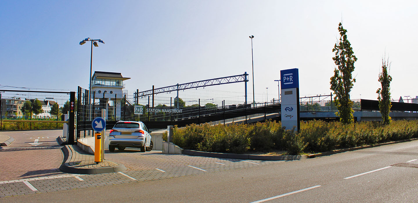Parkeren bij QPark P+R Station Maastricht