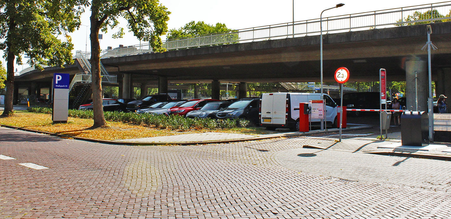 Parkeren op parkeerterrein QPark Stadspark II Maastricht