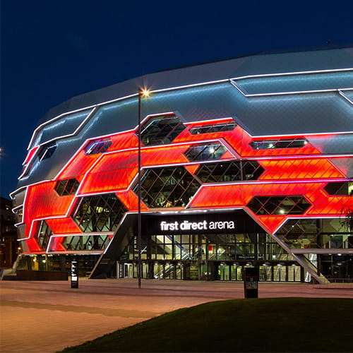 Car Park for the First Direct Arena in Leeds