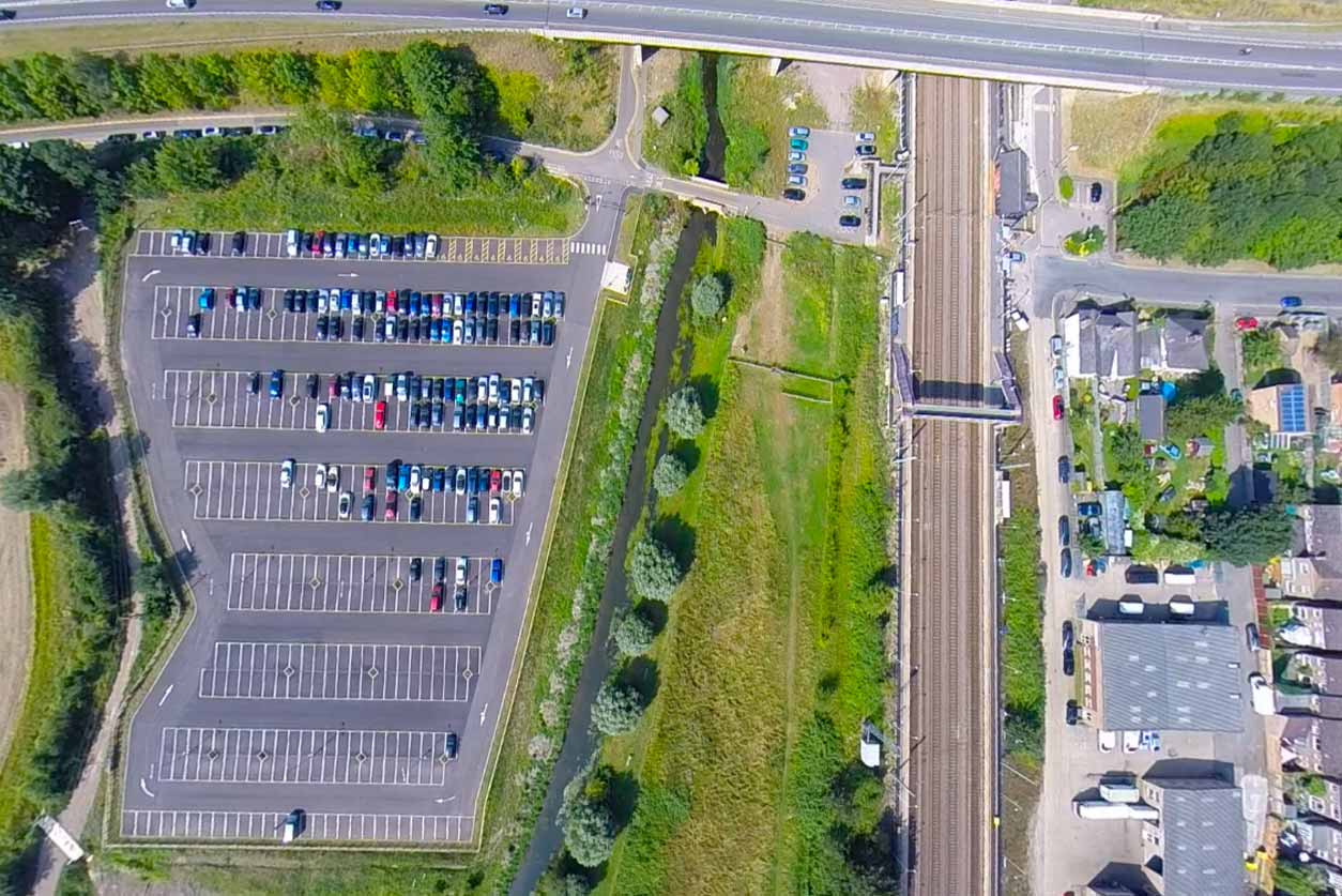 Outdoor car park