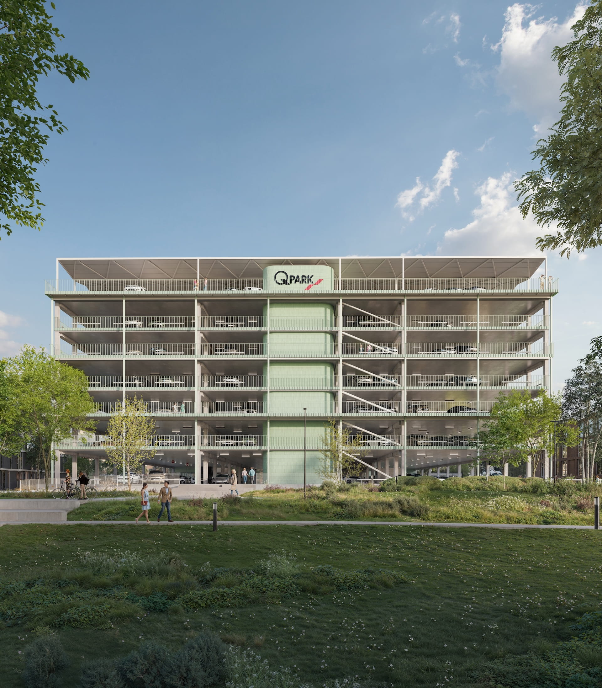 Visualisatie parkeergebouw 1