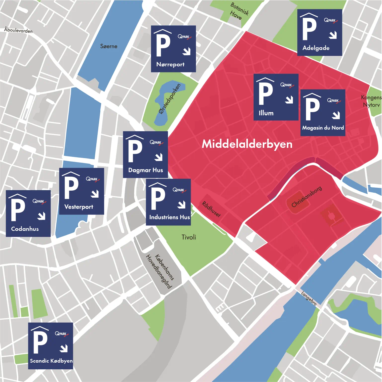 Middelalderbyen i København Q-Park