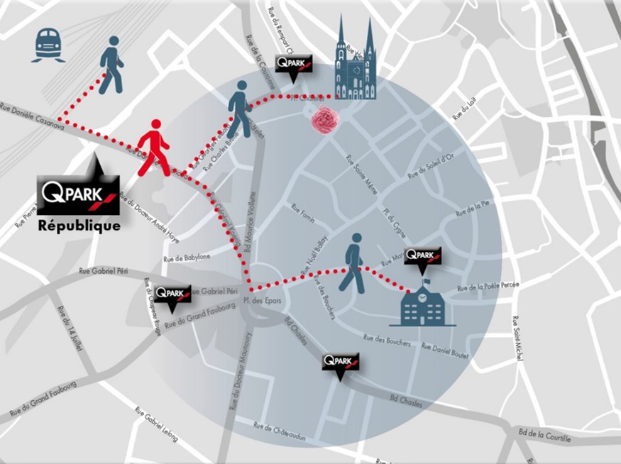 Q-Park Republique på kort