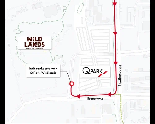 Routebeschrijving Q-Park Wildlands