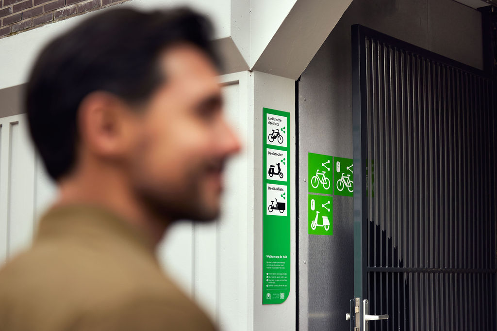 Deelmobiliteit bij Q-Park Centrum Mobility Hub